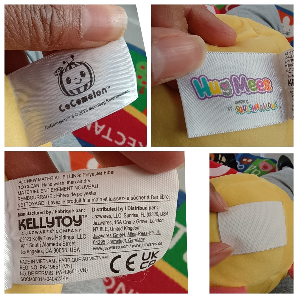 Squishmallows Kellytoy Plush Hug Mees COCOMELON "NINA" 9.5in - Picture 10 of 11